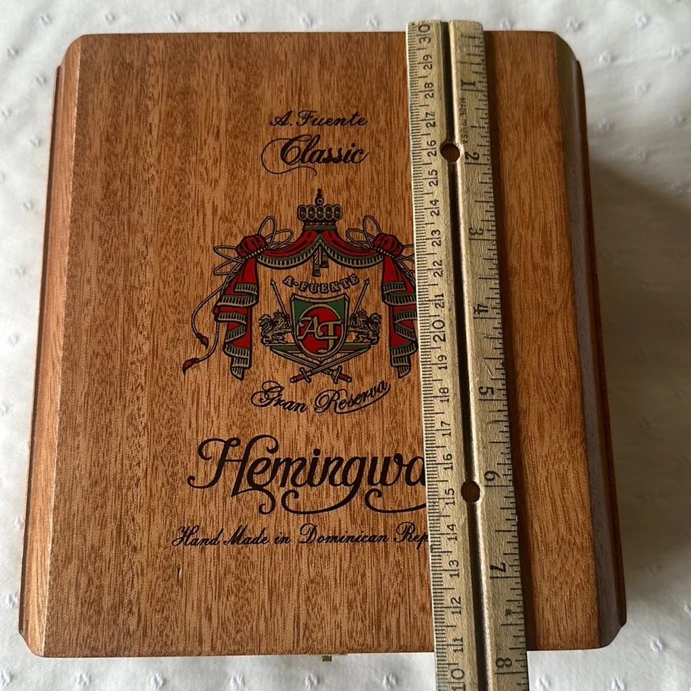 Hemingway wooden cigar boxes (empty)